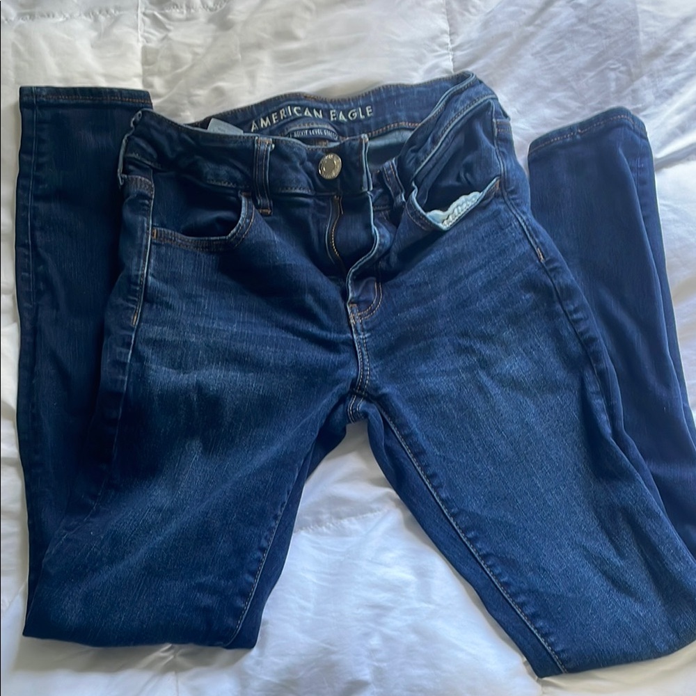 American Eagle Outfitters Blue Skinny Jeans Classic Denim